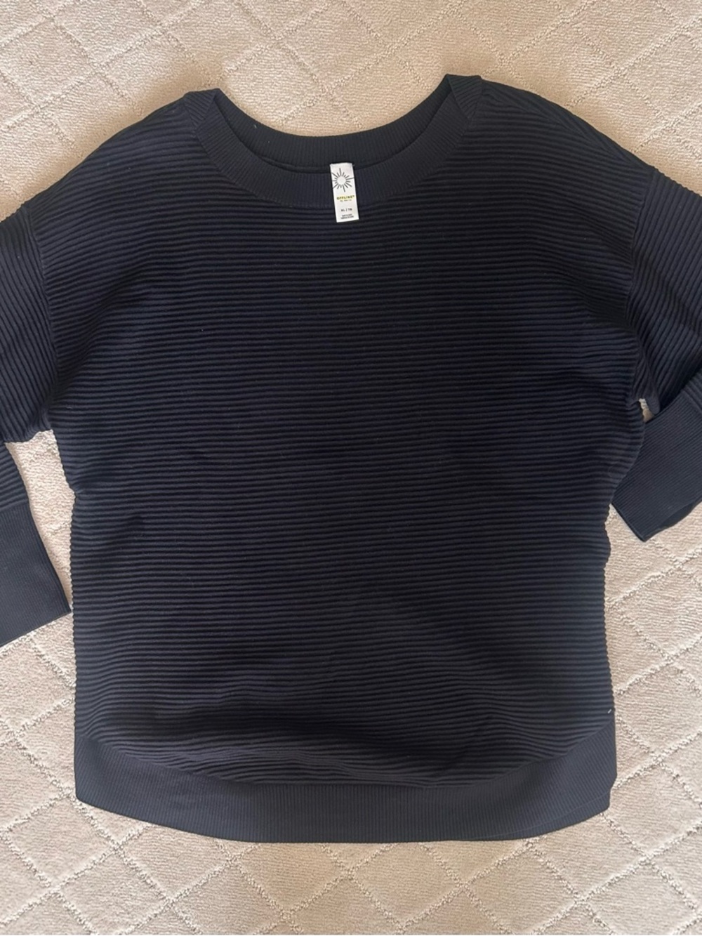 Women’s Offline Soft Ribbed Crewneck Top - Black
